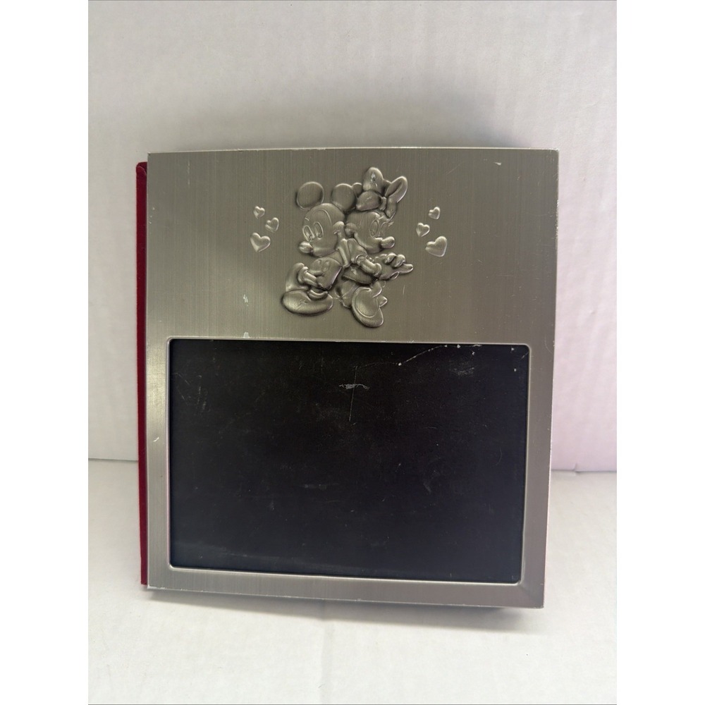 vintage 4x6 Disney mickey minnie mouse chalkboard flip thru photo album